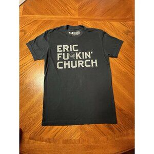 eric church t shirt size small black short sleeve crew neck